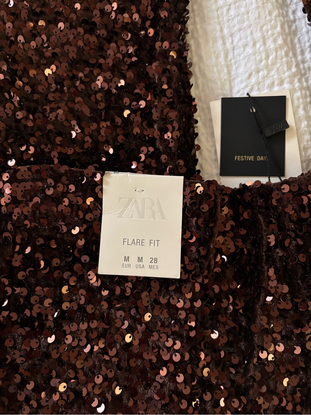 Zara sequin flare pants - Picture 4 of 7